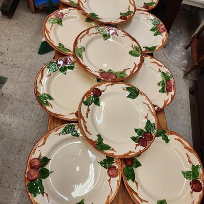 Set of 11 Franciscan Apple Dinner Plates