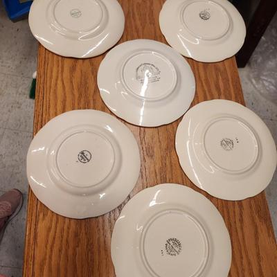 Set of 11 lunch Franciscan Apple plates