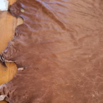 Vintage Style Aniline Dyed Leather Hide