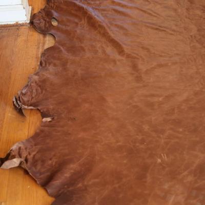 Vintage Style Aniline Dyed Leather Hide