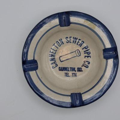 Signed John B Taylor Pottery Cigar Ashtray