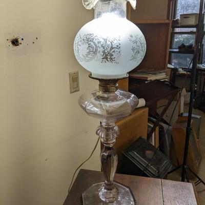 Antique 2 Tiered table Lamp
