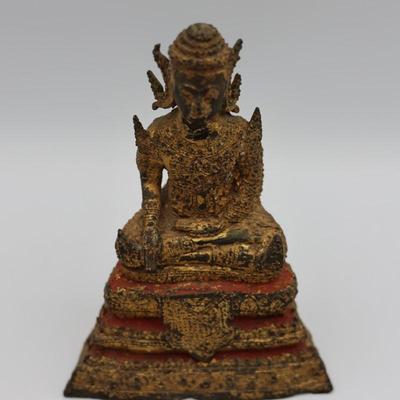 Early 19th Century Thai Gilt Bronzed Buddha