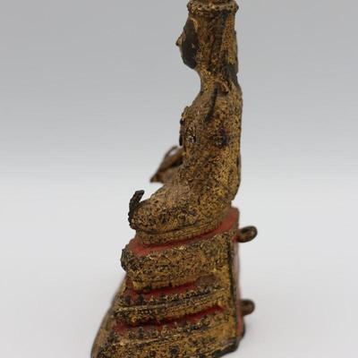 Early 19th Century Thai Gilt Bronzed Buddha