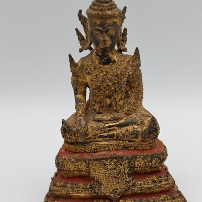 Early 19th Century Thai Gilt Bronzed Buddha