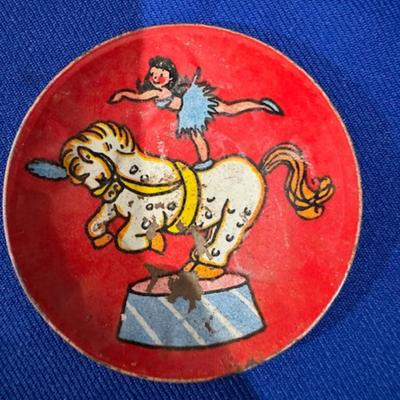 Vintage children's dishes, circus, cookie cutters and more.