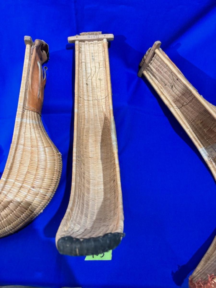Jai Alai Cestas wicker rattan basket scoops for game x 3 EstateSales org Jai Alai Cestas wicker rattan basket scoops for game x 3 EstateSales org