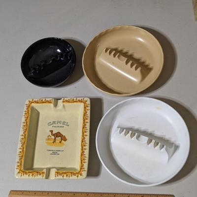 4 Vintage Ashtrays