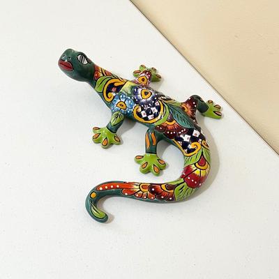 Mexican Talavera Pottery Gecko