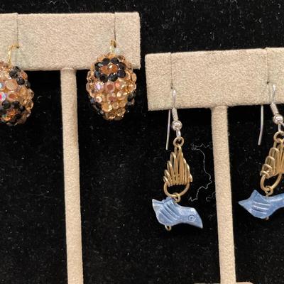 4 pair of Dangling earrings