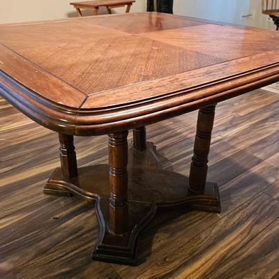 Square Wood Dining Room Table