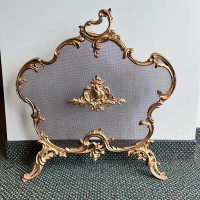 Antique Vintage Rococo Style Fire Screen