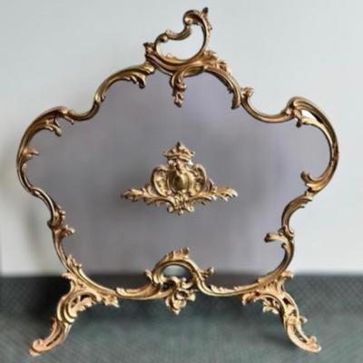 Antique Vintage Rococo Style Fire Screen