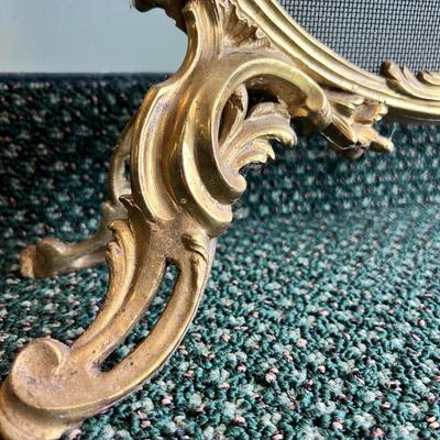 Antique Vintage Rococo Style Fire Screen