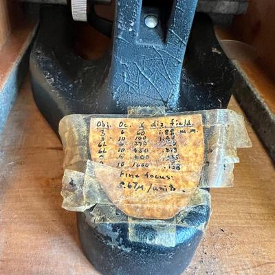 c. 1947 Ernst Leitz Wetzler Microscope in Original Box