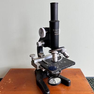c. 1947 Ernst Leitz Wetzler Microscope in Original Box