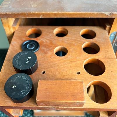 c. 1947 Ernst Leitz Wetzler Microscope in Original Box