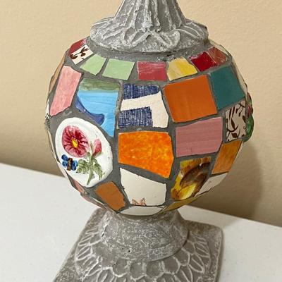 Mosaic Cement Finial