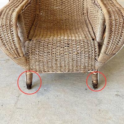 BLINDCRAFT ~ Wicker Rattan Chair ~ *Read Details