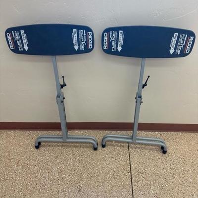 Lot 815 pair of rigid, fliptop, portable work supports