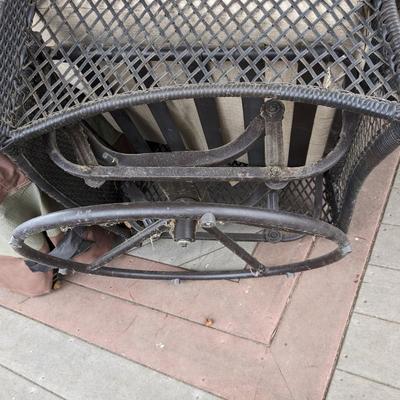 4 Patio Wicker Bistro Rocking Glider Chairs