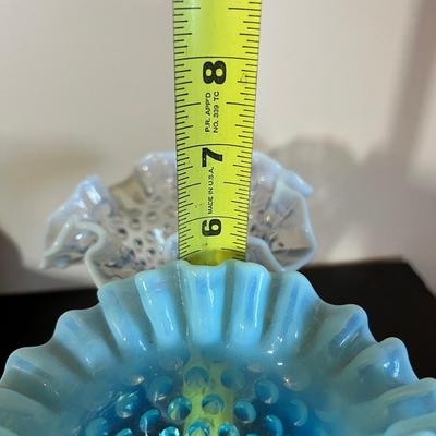 Vintage Colored Glass Lot - Vaseline, Hobnail, Crystal