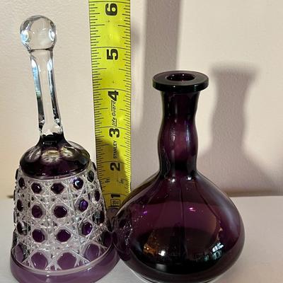 Vintage Colored Glass Lot - Vaseline, Hobnail, Crystal