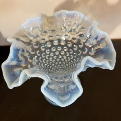 Vintage Colored Glass Lot - Vaseline, Hobnail, Crystal