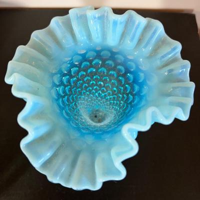 Vintage Colored Glass Lot - Vaseline, Hobnail, Crystal