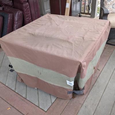 Gas Firepit with Slate Top