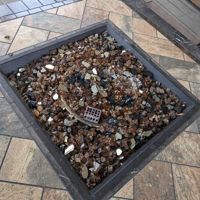 Gas Firepit with Slate Top
