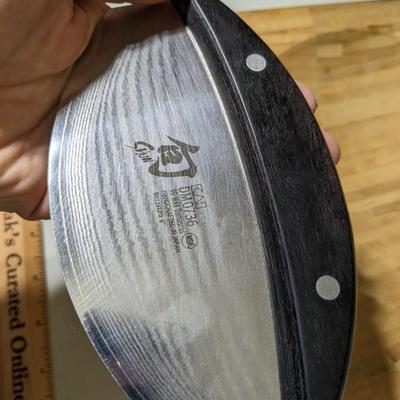 Mincing Knife Shun with Bamboo Cutting Block