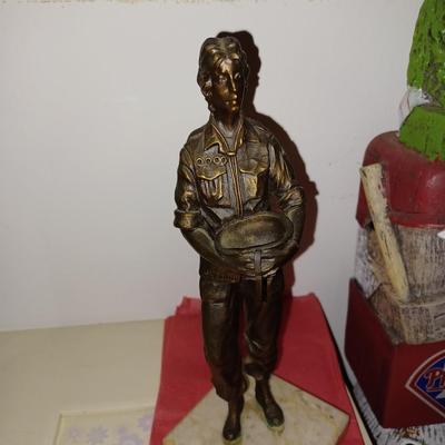 Bronze Military Vietnam Nurse Sculpture by Brodin Studios