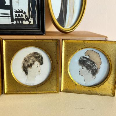 Lot of 5 Vintage Framed Art