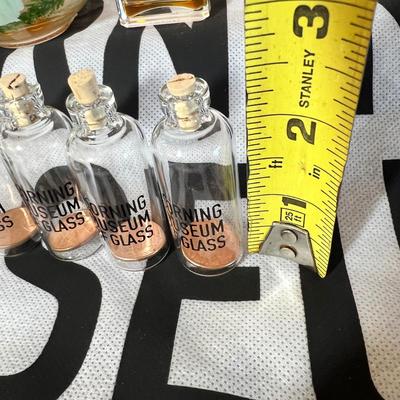 Collectible Glass Bottle Lot - Chanel, Corning Museum, Abietsan