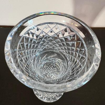 2 Vintage Signed Cut Crystal Vases