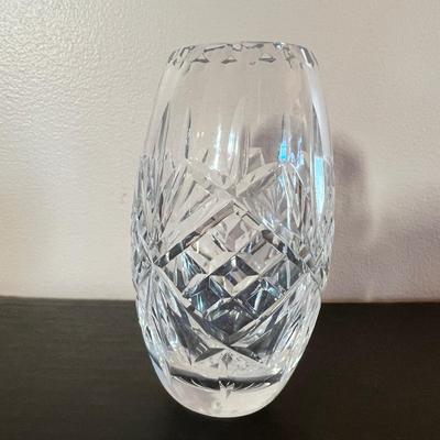 2 Vintage Signed Cut Crystal Vases