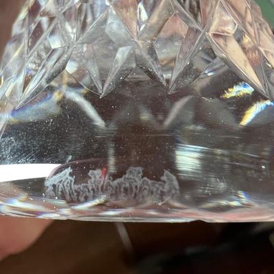 2 Vintage Signed Cut Crystal Vases