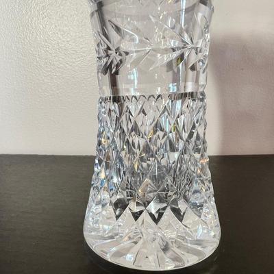 2 Vintage Signed Cut Crystal Vases