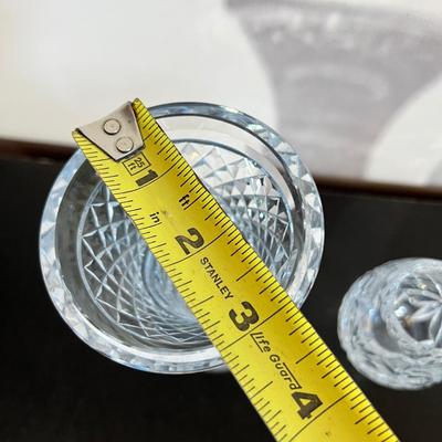 2 Vintage Signed Cut Crystal Vases
