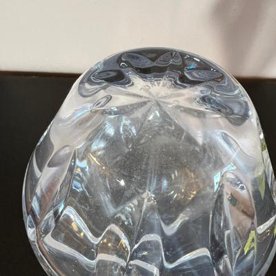 2 Signed Vintage Crystal Vases - Seyres France,