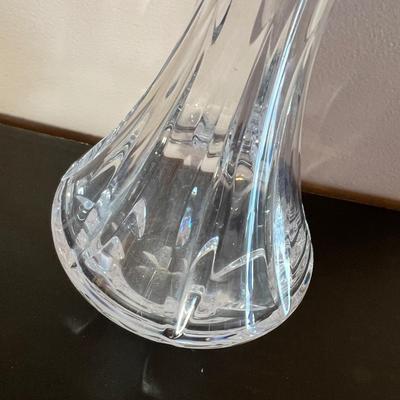 2 Signed Vintage Crystal Vases - Seyres France,