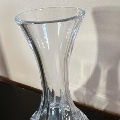 2 Signed Vintage Crystal Vases - Seyres France,