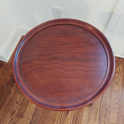 Two Round Antique Style Tea Tables (LR-BBL)