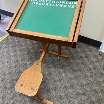 Vintage Wooden School Desk