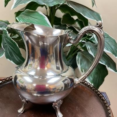 Silver-plated Oneida Water Pitcher