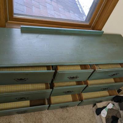 Nice Teal Pine Dresser