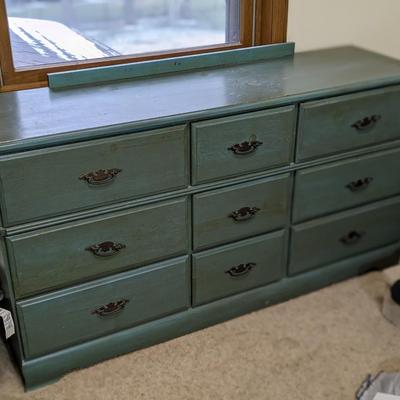 Nice Teal Pine Dresser
