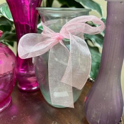 Pink vases