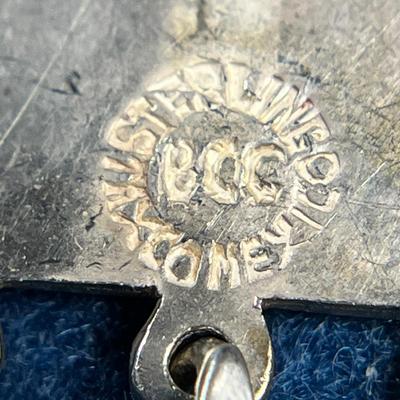 TAXCO STERLING DANGLY PENDANT WITH MEXICO MOTIF